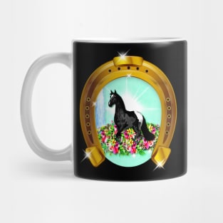 Golden Horseshoe and Horse Mug